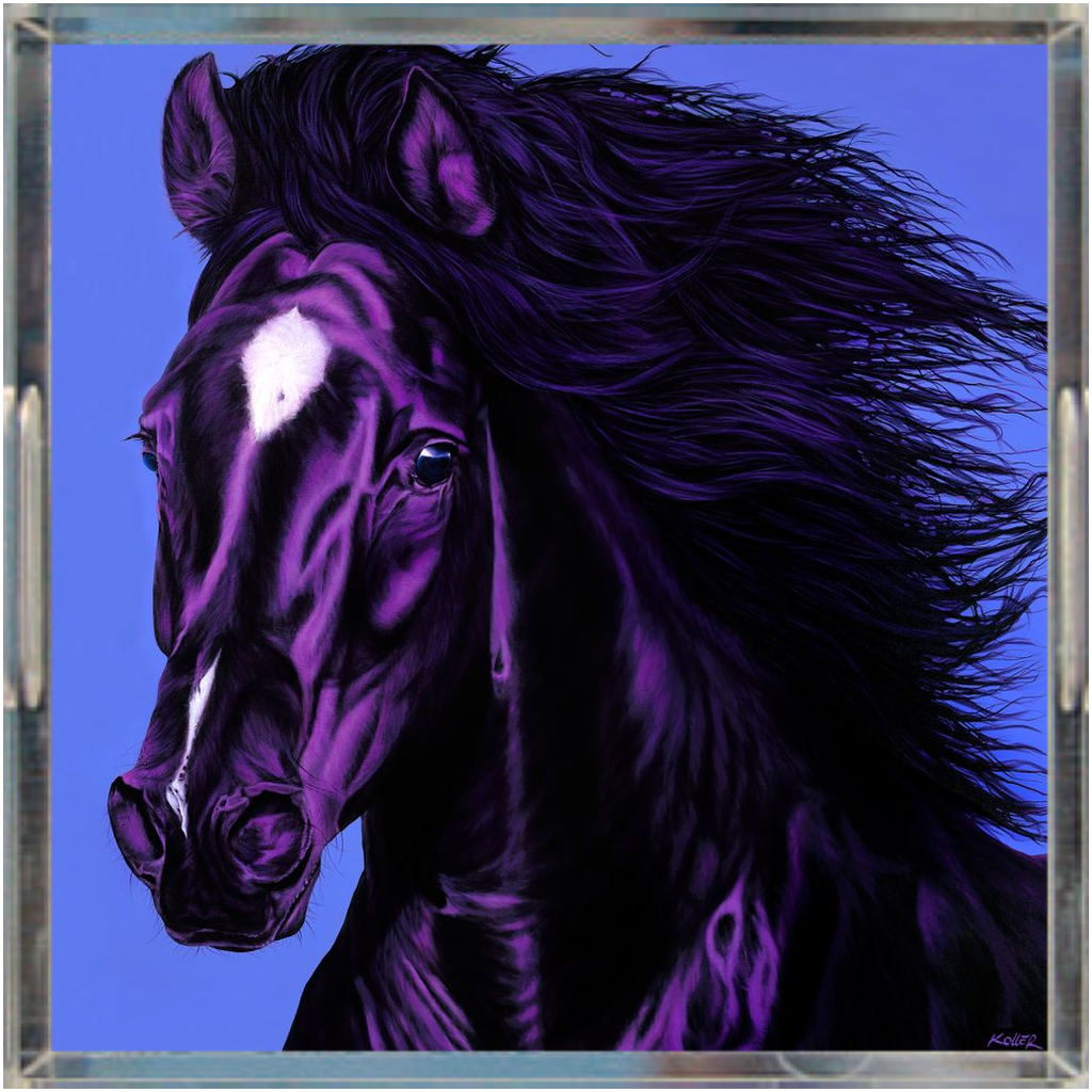 Horse in Magenta