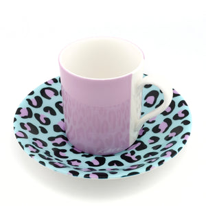 Wild Leopard Espresso Cup & Saucer