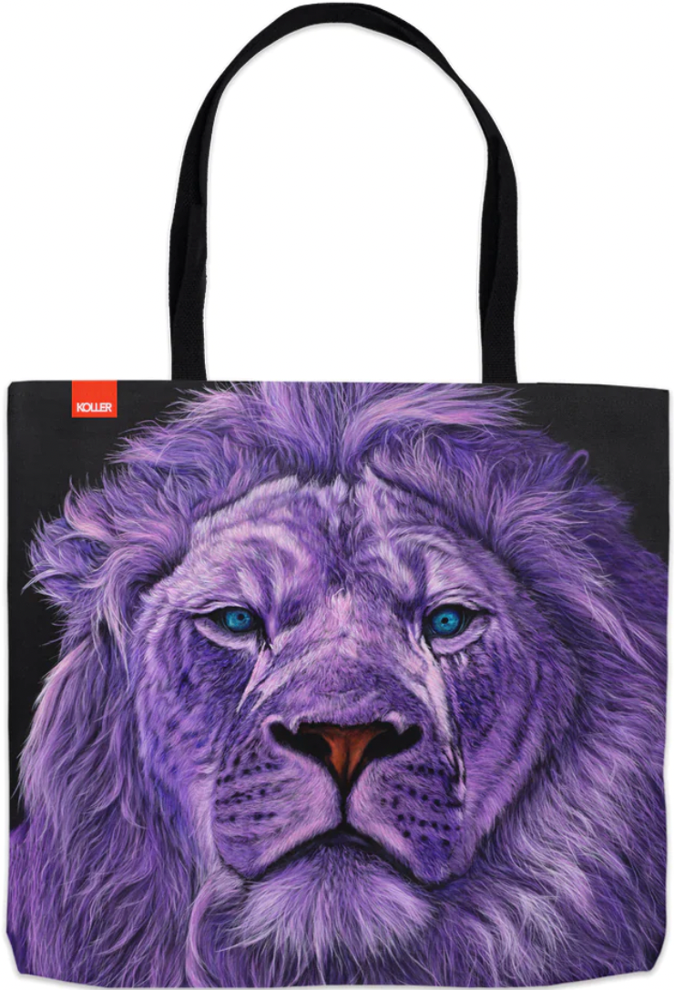 The Regal Gaze in Violet Haze Tote